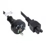 GoodConnections AC-Netzkabel - Australischer Stecker auf IEC C5 Kleeblatt, 1,8 m, Schwarz