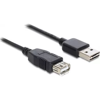 GoodConnections Alcasa 2511-EU01 USB 2.0 Verlängerungskabel, USB-A Stecker auf USB-A Buchse, 1,8 m, Schwarz