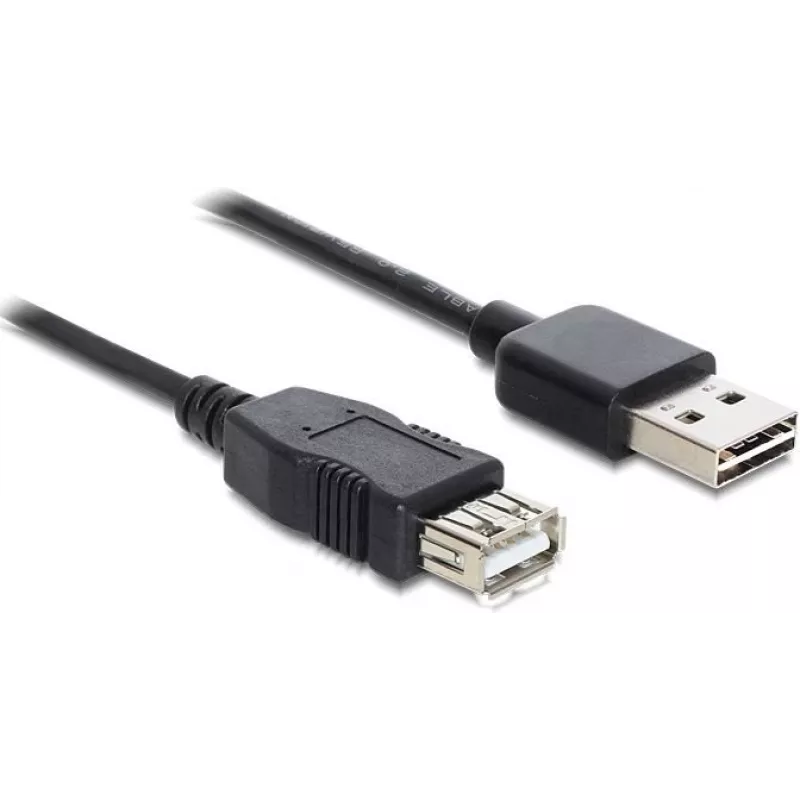 GoodConnections Alcasa 2511-EU01 USB 2.0 Verlängerungskabel, USB-A Stecker auf USB-A Buchse, 1,8 m, Schwarz