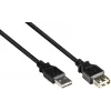 GoodConnections Alcasa 2511-EU01 USB 2.0 Verlängerungskabel, USB-A Stecker auf USB-A Buchse, 1,8 m, Schwarz
