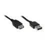 GoodConnections Alcasa 2511-EU01 USB 2.0 Verlängerungskabel, USB-A Stecker auf USB-A Buchse, 1,8 m, Schwarz