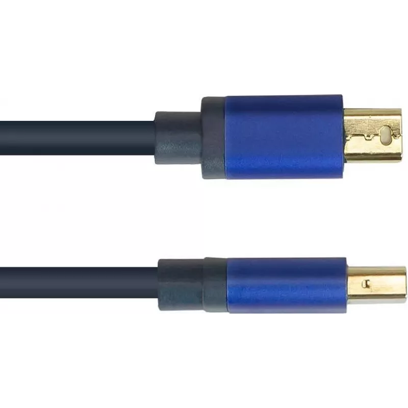 GoodConnections Alcasa 4824-SF010B Mini DisplayPort auf DisplayPort Kabel 1m Blau 4K@60Hz