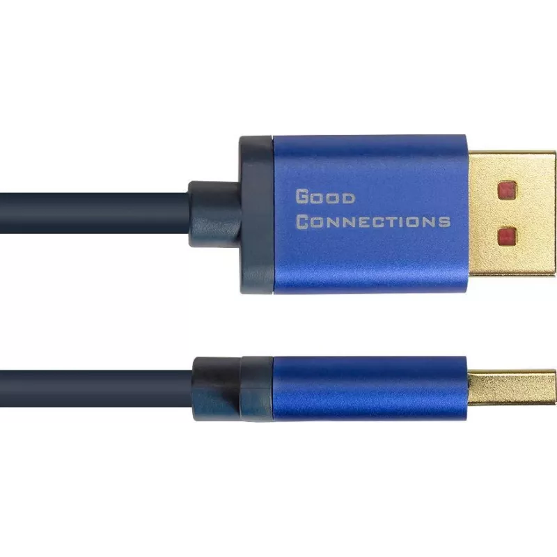 GoodConnections Alcasa 4824-SF010B Mini DisplayPort auf DisplayPort Kabel 1m Blau 4K@60Hz