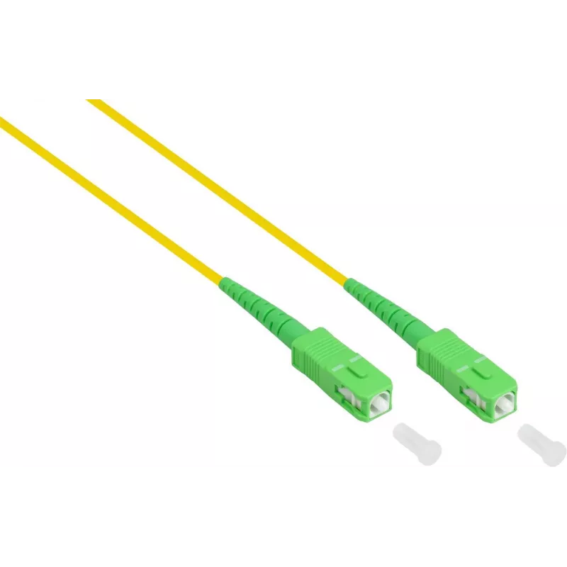 GoodConnections Alcasa LW-S920SASA OS2 Singlemode Glasfaser-Patchkabel LC auf SC, 20 m, Gelb, LSZH