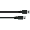 GoodConnections Alcasa UK30P-AA-030S USB 3.2 Gen 1 Kabel – USB-A auf USB-A, 3 m, Schwarz