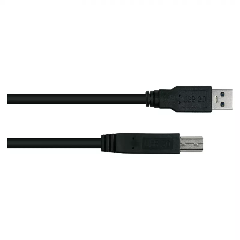 GoodConnections Alcasa UK30P-AB-005S USB 3.2 Gen 1 Kabel, USB-A auf USB-B, 0,5 m, Schwarz