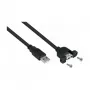 GoodConnections Alcasa USB 2.0 Verlängerungskabel, USB-A Stecker auf USB-A Buchse, 0,3 m, Schwarz