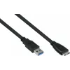 GoodConnections Alcasa USB 3.2 Gen 1 Kabel, USB-A auf Micro-B, 1,8 m, Schwarz