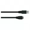 GoodConnections Alcasa USB 3.2 Gen 1 Kabel, USB-A auf Micro-B, 1,8 m, Schwarz