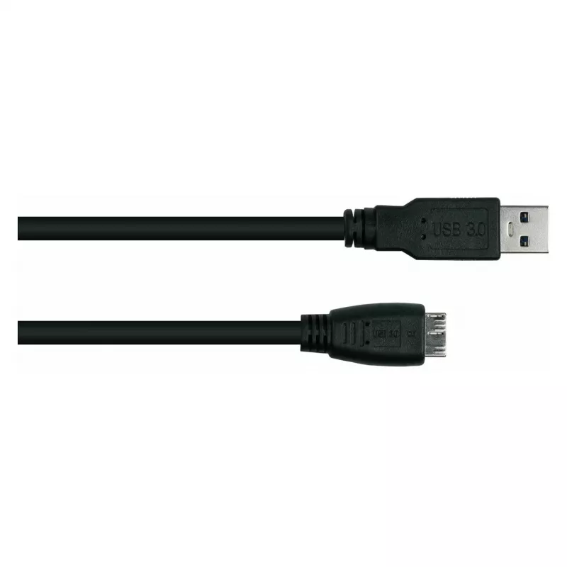 GoodConnections Alcasa USB 3.2 Gen 1 Kabel, USB-A auf Micro-B, 1,8 m, Schwarz