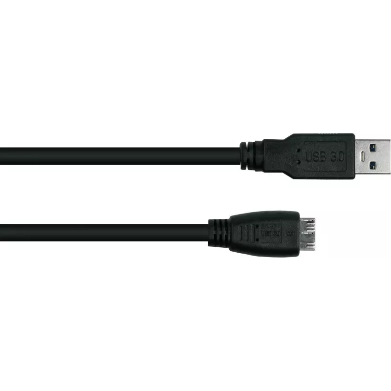 GoodConnections Alcasa USB 3.2 Gen 1 Kabel, USB-A auf Micro-B, 1,8 m, Schwarz