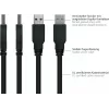 GoodConnections Alcasa USB 3.2 Gen 1 Kabel, USB-A auf Micro-B, 1,8 m, Schwarz