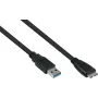 GoodConnections Alcasa USB 3.2 Gen 1 Kabel, USB-A auf Micro-B, 3 m, Schwarz UK30P-AMB-030S