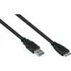 GoodConnections Alcasa USB 3.2 Gen 1 Kabel, USB-A auf Micro-USB B, 1 m, Schwarz