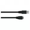 GoodConnections Alcasa USB 3.2 Gen 1 Kabel, USB-A auf Micro-USB B, 1 m, Schwarz