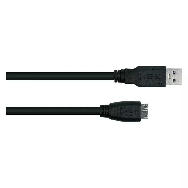 GoodConnections Alcasa USB 3.2 Gen 1 Kabel, USB-A auf Micro-USB B, 1 m, Schwarz