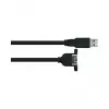 GoodConnections Alcasa USB 3.2 Gen 1 Verlängerungskabel, USB-A Stecker auf USB-A Stecker, 2 m, Schwarz