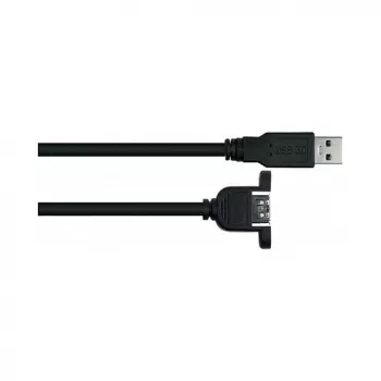 GoodConnections Alcasa USB 3.2 Gen 1 Verlängerungskabel, USB-A Stecker auf USB-A Stecker, 2 m, Schwarz