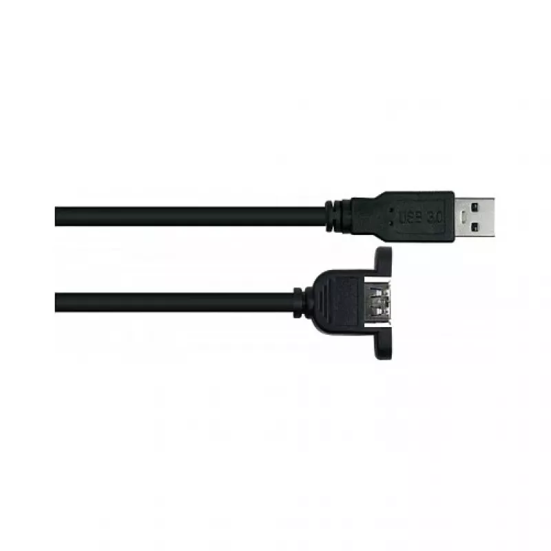 GoodConnections Alcasa USB 3.2 Gen 1 Verlängerungskabel, USB-A Stecker auf USB-A Stecker, 2 m, Schwarz