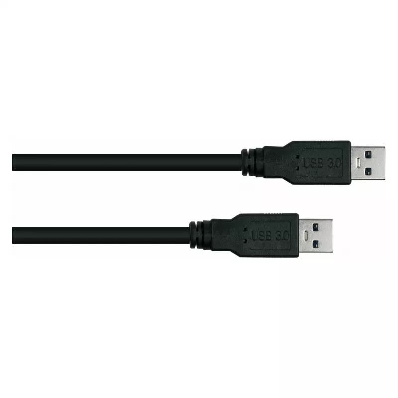 GoodConnections Alcasa USB 3.2 Gen 1 Type-A auf Type-A Patchkabel 0,5 m Schwarz (UK30P-AA-005S)