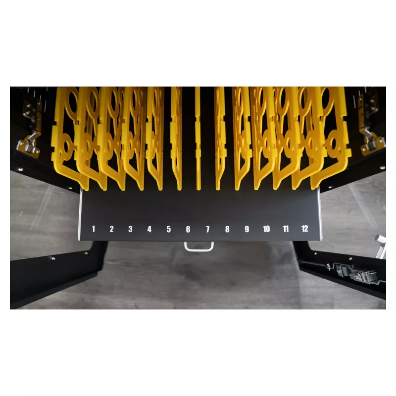 GoodConnections ANTARES PRO N24C Notebook-Ladewagen für bis zu 15,6-Zoll-Laptops, USB-C 65W PD 3.0, UVC-Desinfektion, Schwarz