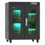 GoodConnections ANTARES PRO N24C Notebook-Ladewagen für bis zu 15,6-Zoll-Laptops, USB-C 65W PD 3.0, UVC-Desinfektion, Schwarz