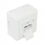 GoodConnections Cat.6 Netzwerkdose, 2xRJ45, geschirmt, Aufputz, vertikaler Kabeleingang, Signalweiß RAL9003 (GC-N0026)