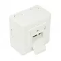 GoodConnections Cat.6 Netzwerk-Wandanschlussdose, 2xRJ45, geschirmt, Aufputz, Perlweiß RAL1013, GC-N0027