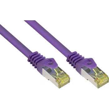 GoodConnections Cat.7 S/FTP Patchkabel mit RNS® Latch Protection, 40 m, Violett 8070R-400V