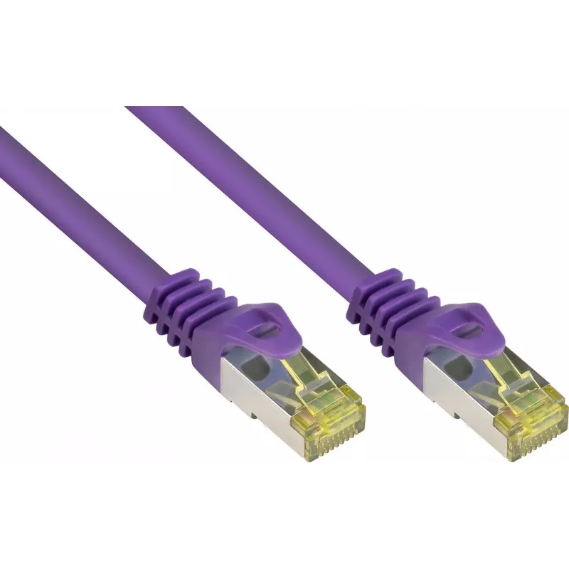 GoodConnections Cat.7 S/FTP Patchkabel mit RNS® Latch Protection, 40 m, Violett 8070R-400V