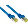 GoodConnections Cat.7 S/FTP RJ45 Patchkabel, 15m, Blau, Halogenfrei, 600MHz, Rastnasenschutz 8070R-150B