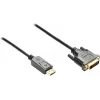 GoodConnections DisplayPort auf DVI-D 24+1 Verbindungskabel - 24K vergoldete Kontakte - OFC - Schwarz - 5m