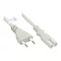 GoodConnections Euro-Netzkabel Eurostecker Typ C (gerade) auf C7/Euro 8 Buchse (gerade), Grau, 0,75 mm², 5 m, Good Connections® (P0370-GR050)