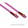 GoodConnections LC/LC Duplex OM4 Multimode Glasfaser-Patchkabel, 2 m, Aqua, LSZH LW-802LC4