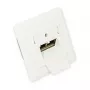 GoodConnections Netzwerkdose Cat. 6, 2xRJ45, geschirmt, Unterputz, designkompatibel, vertikaler Kabeleinführung, Perlweiß RAL 1013 (GC-N0025)