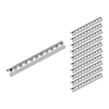 GoodConnections Nummernmarkierer für LC-Glasfaserkabel, Markierung 10 bis 254,00 cm in Zehnerschritten, 10-teiliges Set, Good Connections® (GC-N0071)