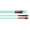 GoodConnections OM3 Duplex Multimode Glasfaser-Patchkabel LC/ST, 50/125, LSZH, austauschbare Polarität, 1m