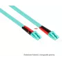 GoodConnections OM3 Duplex Multimode LWL-Patchkabel SC auf LC, 50/125 µm, 1m, LSZH Aqua LW-801LS3