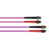 GoodConnections OM4 ST auf ST Multimode Duplex LWL Patchkabel, 7,5m, LSZH, Violett LW-8075ST4