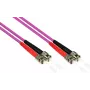 GoodConnections OM4 ST auf ST Multimode Duplex LWL Patchkabel, 7,5m, LSZH, Violett LW-8075ST4