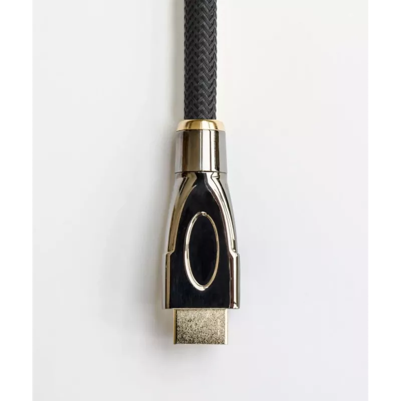 GoodConnections PYTHON Series High-Speed HDMI-Kabel mit Ethernet, 4K UHD 60Hz, 18Gbps, vergoldet, Nylongeflecht, 3m, Schwarz (GC-M0018)