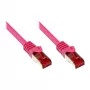 GoodConnections RNS® Cat. 6 S/FTP Patchkabel mit Rastnasenschutz, 20m, Magenta
