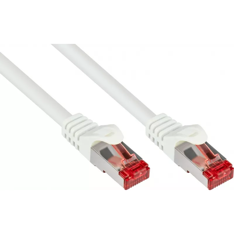 GoodConnections RNS® Cat.6 S/FTP PiMF Patchkabel mit Rastnasenschutz, Weiß, 25m 8060-250W