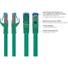 GoodConnections RNS® Cat. 6A S/FTP halogenfreies Patchkabel mit Rastnasenschutz, 3 m, Grün