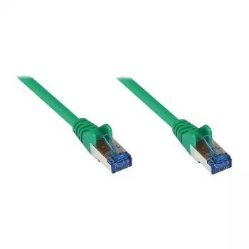 GoodConnections RNS® Cat. 6A S/FTP halogenfreies Patchkabel mit Rastnasenschutz, 3 m, Grün