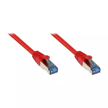 GoodConnections RNS® Cat.6A S/FTP Patchkabel mit Rastnasenschutz, 10m, Rot, halogenfrei