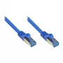 GoodConnections RNS® Cat. 6A S/FTP Patchkabel mit Rastnasenschutz, halogenfrei, 500 MHz, blau, 20 m