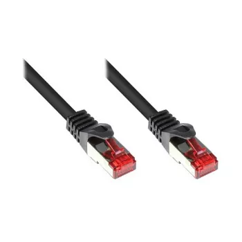 GoodConnections RNS® Patchkabel mit Rastnasenschutz, Cat. 6, S/FTP, PiMF, PVC, 250 MHz, Schwarz, 20 m