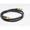 GoodConnections SAT-Antennenkabel SmartFLEX, IEC/Koax Winkelstecker auf Buchse, vergoldet, vierfach geschirmt, 120dB Schirmung, Schwarz, 15m (GC-M2078)