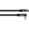 GoodConnections SAT-Antennenkabel SmartFLEX, IEC/Koax Winkelstecker auf Buchse, vergoldet, vierfach geschirmt, 120dB Schirmung, Schwarz, 15m (GC-M2078)